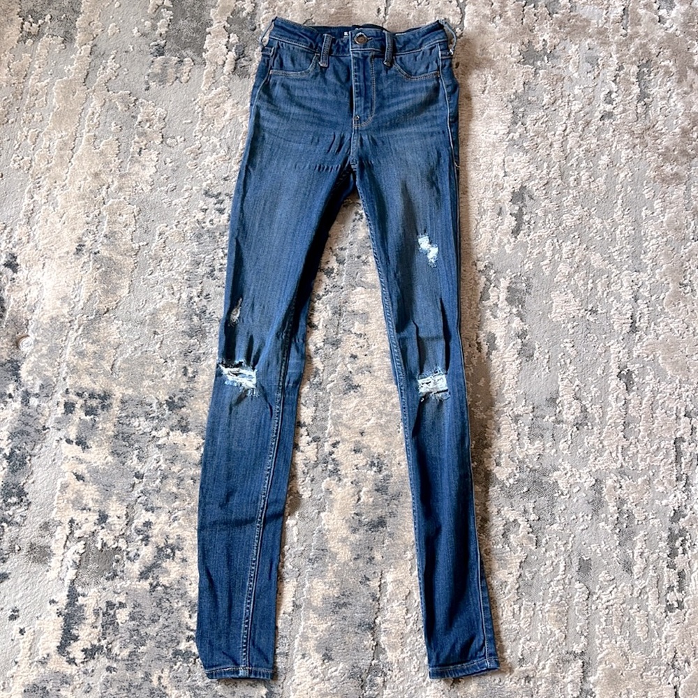 Hollister Women’s Size 0 Long High Rise Jean Leggings